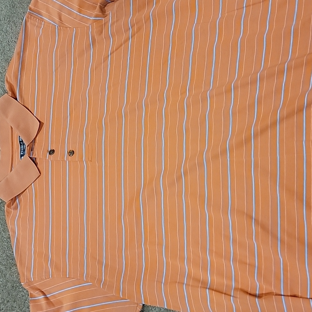 Pebble Beach Golf Shirt Mens XL tangerine